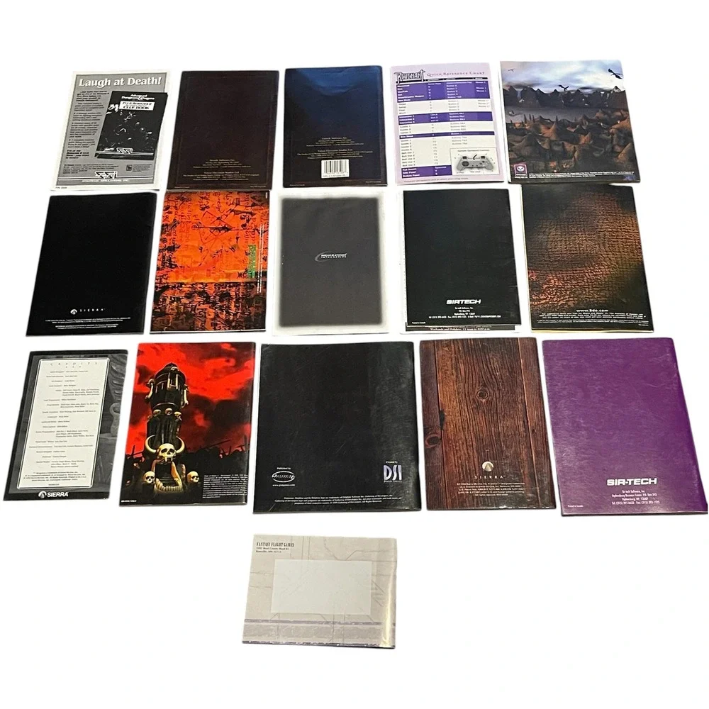 16 PC Game Manual Lot Might and Magic Quest for Glory Fable Dungeons & Dragons